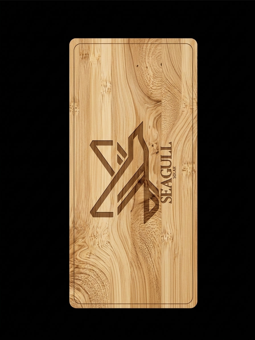 Solar Bamboo Powerbank